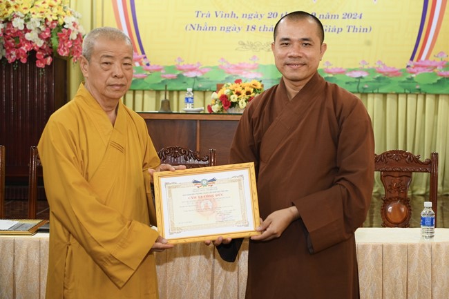 Quỹ đào tạo Tăng tài Ngộ Chân Tử cúng dường tại Trường Trung cấp Phật học tỉnh Trà Vinh