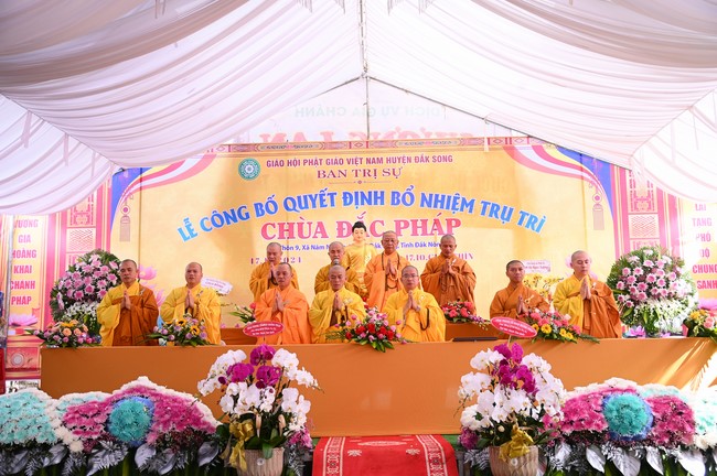 Abbot Appointment Ceremony of Dac Phap Pagoda in Đắk Nông