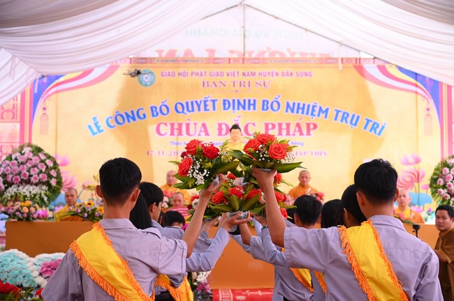 Abbot Appointment Ceremony of Dac Phap Pagoda in Đắk Nông