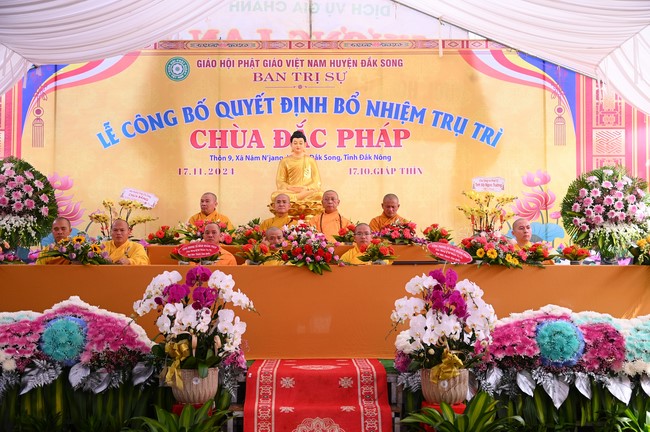 Abbot Appointment Ceremony of Dac Phap Pagoda in Đắk Nông