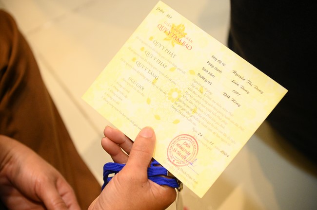 Lễ Quy y Tam Bảo – lần 3/2024