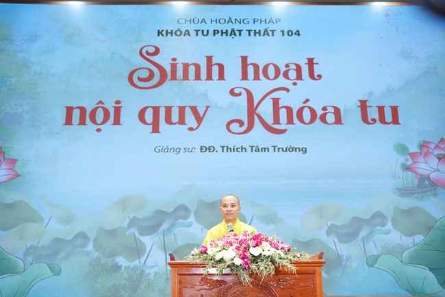 Opening the 104th Seven-Day Retreat