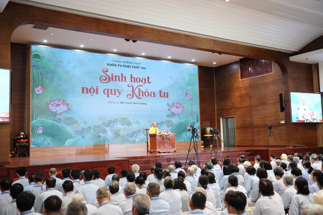 Opening the 104th Seven-Day Retreat