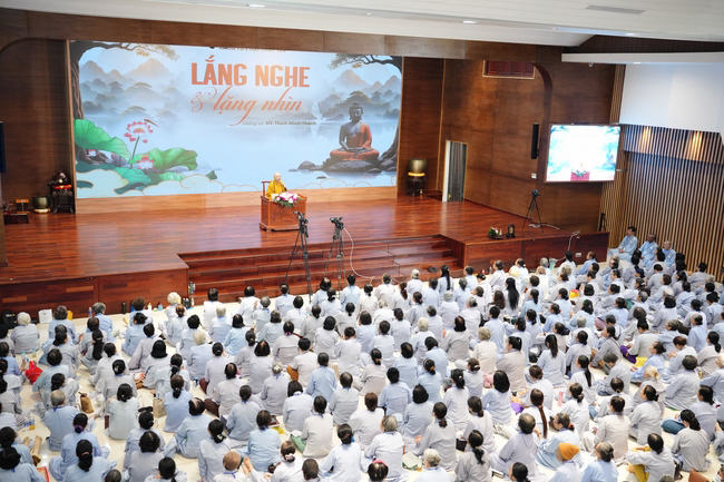 Pháp thoại “Lắng nghe và lặng nhìn” – Hoà thượng Thích Minh Thành – KTPT lần 104