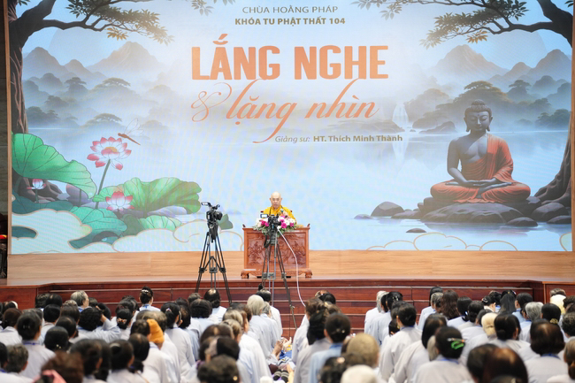 Pháp thoại “Lắng nghe và lặng nhìn” – Hoà thượng Thích Minh Thành – KTPT lần 104