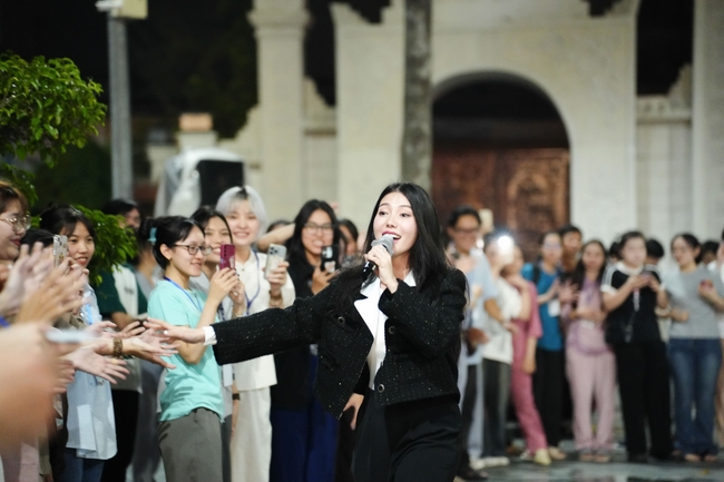 Youthful colors at the campfire night