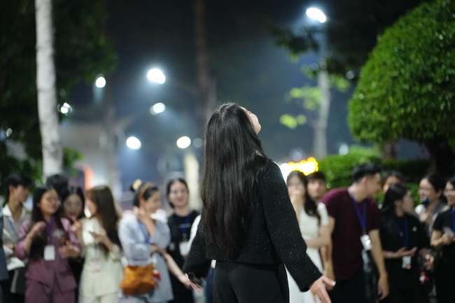 Youthful colors at the campfire night