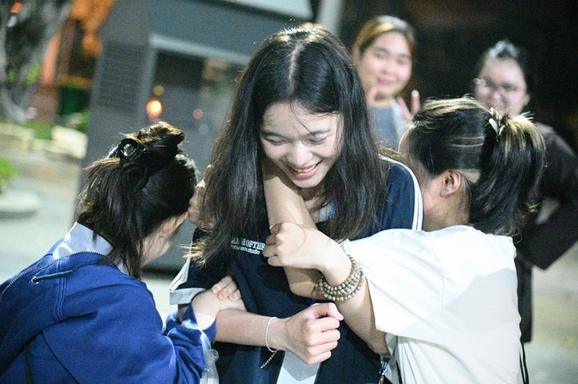 Youthful colors at the campfire night