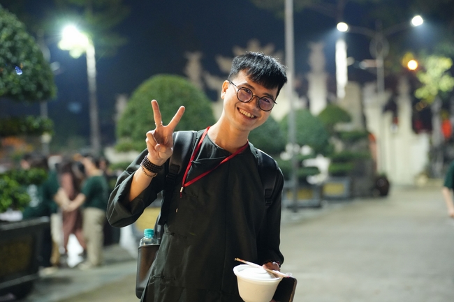 Youthful colors at the campfire night