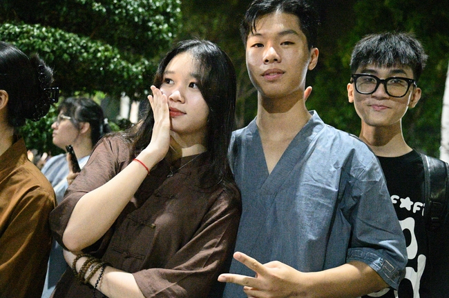 Youthful colors at the campfire night