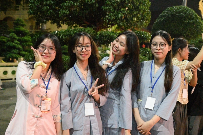 Youthful colors at the campfire night