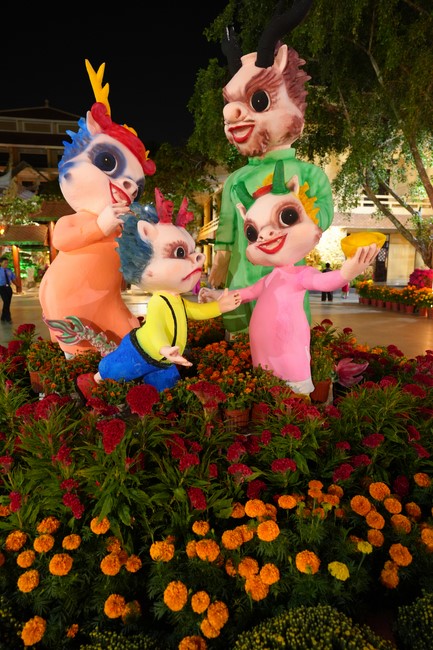 Hoàn tất mô hình đón xuân Giáp Thìn