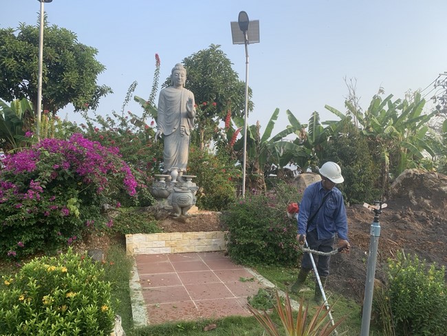 Chùa Suối Pháp - Tây Ninh: Hoàn thiện mô hình tiểu cảnh đón xuân Giáp Thìn