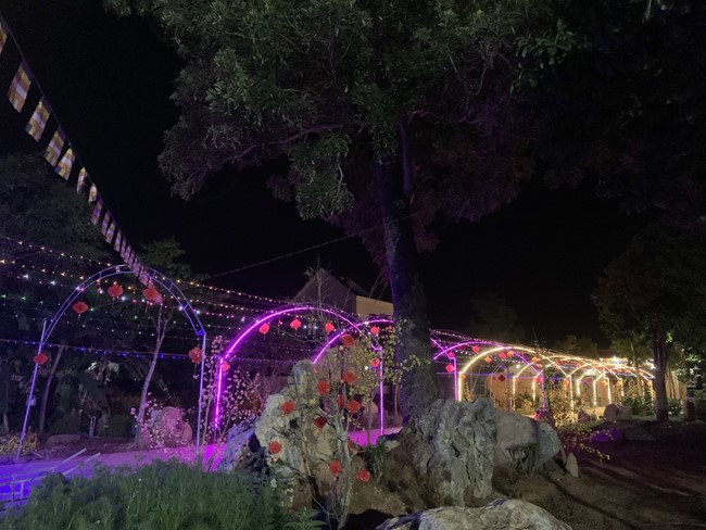 Chùa Suối Pháp - Tây Ninh: Hoàn thiện mô hình tiểu cảnh đón xuân Giáp Thìn