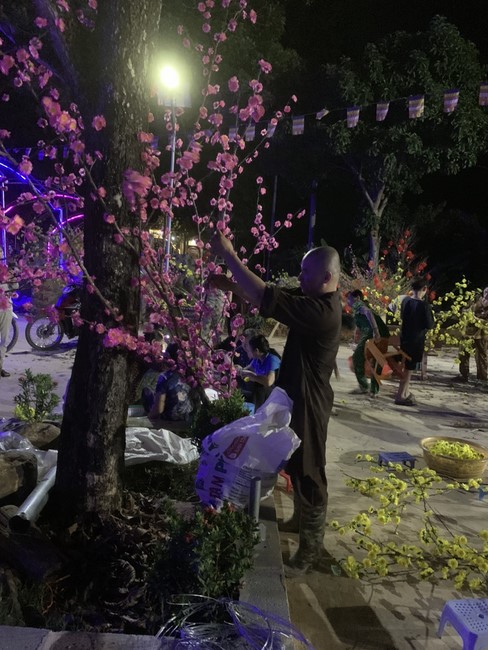 Chùa Suối Pháp - Tây Ninh: Hoàn thiện mô hình tiểu cảnh đón xuân Giáp Thìn