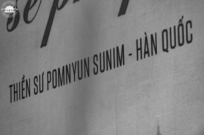 Visiting and preaching a Dharma talk at Hoang Phap pagoda of Ven. Pomnyun Sunim and Sr Giac Le Hieu