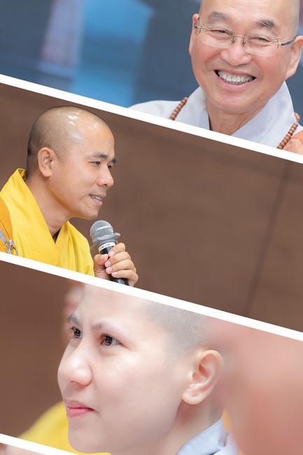 Visiting and preaching a Dharma talk at Hoang Phap pagoda of Ven. Pomnyun Sunim and Sr Giac Le Hieu