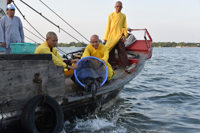 One-Day Retreat at Minh Chat ashram in Can Tho and offering to Khmer Theravada Buddhist University of the Charity Board.