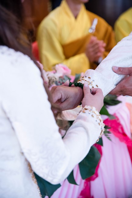 Wedding Ceremony at the pagoda