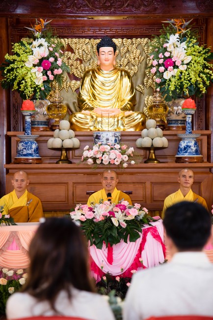 Wedding Ceremony at the pagoda