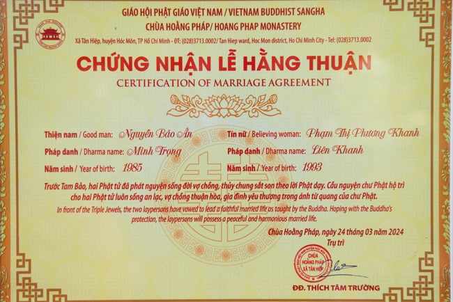 Wedding Ceremony at the pagoda