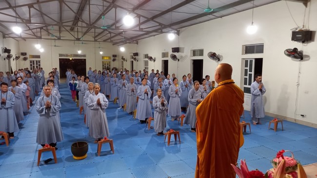 Repentant Ceremony, Taking Three-Jewel Refuge, commemoration of Shakyamuni Buddha of entering Nirvana at Dong Cao pagoda, Thanh Hoa