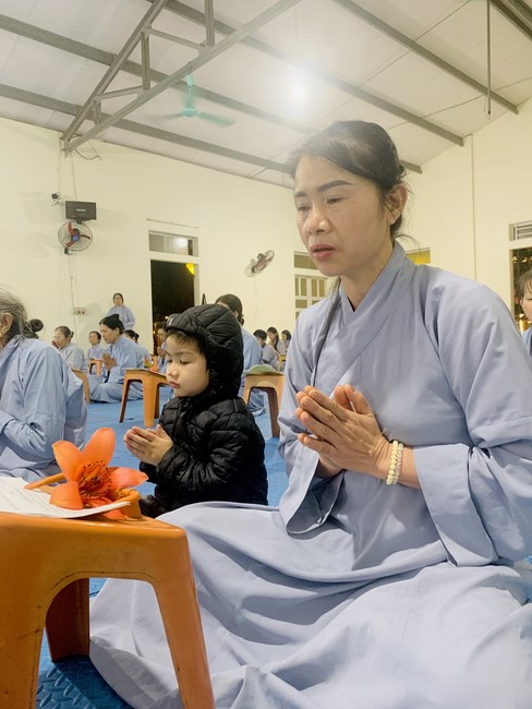 Repentant Ceremony, Taking Three-Jewel Refuge, commemoration of Shakyamuni Buddha of entering Nirvana at Dong Cao pagoda, Thanh Hoa