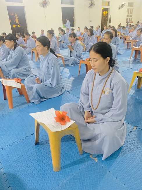 Repentant Ceremony, Taking Three-Jewel Refuge, commemoration of Shakyamuni Buddha of entering Nirvana at Dong Cao pagoda, Thanh Hoa