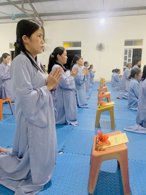Repentant Ceremony, Taking Three-Jewel Refuge, commemoration of Shakyamuni Buddha of entering Nirvana at Dong Cao pagoda, Thanh Hoa