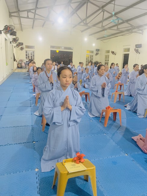 Repentant Ceremony, Taking Three-Jewel Refuge, commemoration of Shakyamuni Buddha of entering Nirvana at Dong Cao pagoda, Thanh Hoa