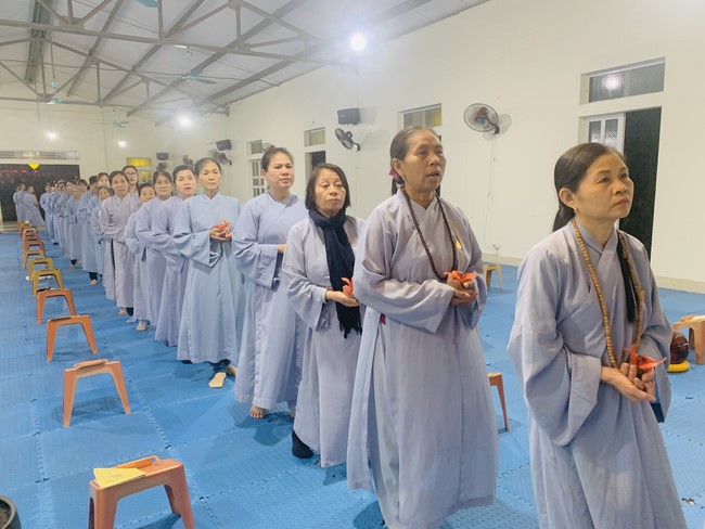 Repentant Ceremony, Taking Three-Jewel Refuge, commemoration of Shakyamuni Buddha of entering Nirvana at Dong Cao pagoda, Thanh Hoa