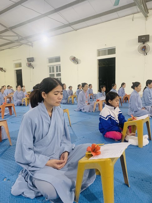 Repentant Ceremony, Taking Three-Jewel Refuge, commemoration of Shakyamuni Buddha of entering Nirvana at Dong Cao pagoda, Thanh Hoa