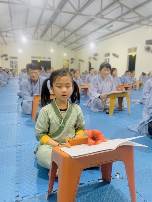 Repentant Ceremony, Taking Three-Jewel Refuge, commemoration of Shakyamuni Buddha of entering Nirvana at Dong Cao pagoda, Thanh Hoa