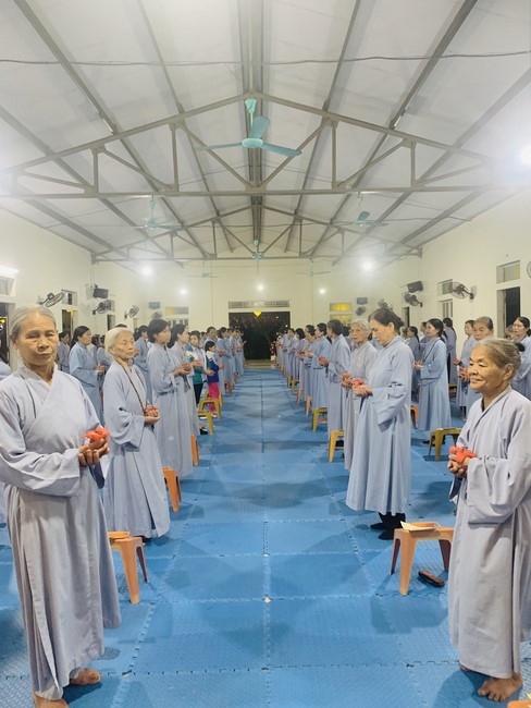 Repentant Ceremony, Taking Three-Jewel Refuge, commemoration of Shakyamuni Buddha of entering Nirvana at Dong Cao pagoda, Thanh Hoa