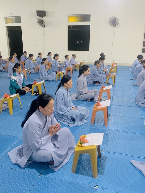 Repentant Ceremony, Taking Three-Jewel Refuge, commemoration of Shakyamuni Buddha of entering Nirvana at Dong Cao pagoda, Thanh Hoa