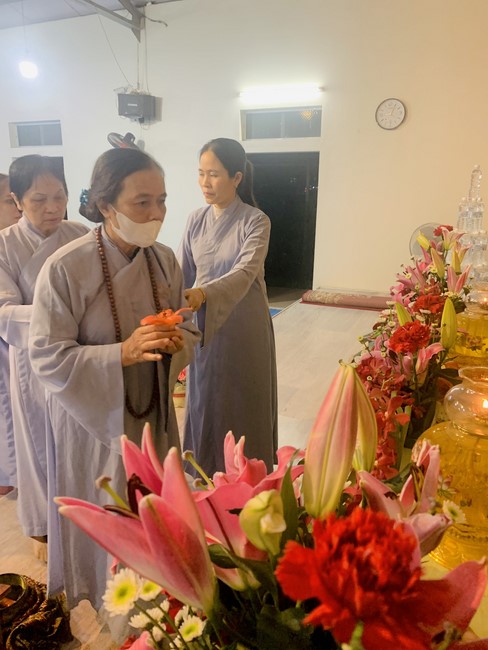 Repentant Ceremony, Taking Three-Jewel Refuge, commemoration of Shakyamuni Buddha of entering Nirvana at Dong Cao pagoda, Thanh Hoa