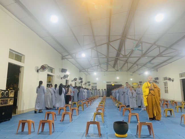 Repentant Ceremony, Taking Three-Jewel Refuge, commemoration of Shakyamuni Buddha of entering Nirvana at Dong Cao pagoda, Thanh Hoa