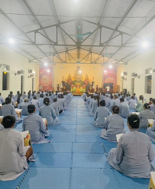 Repentant Ceremony, Taking Three-Jewel Refuge, commemoration of Shakyamuni Buddha of entering Nirvana at Dong Cao pagoda, Thanh Hoa