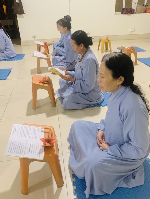 Repentant Ceremony, Taking Three-Jewel Refuge, commemoration of Shakyamuni Buddha of entering Nirvana at Dong Cao pagoda, Thanh Hoa