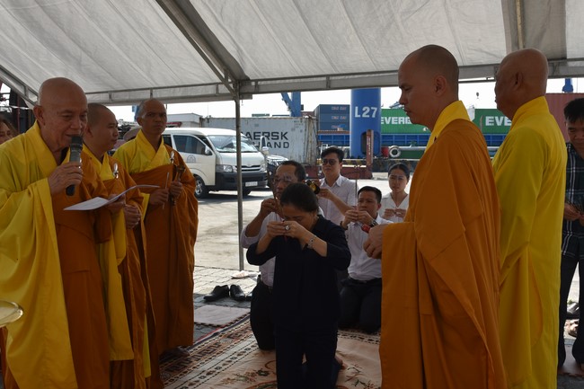 Peace Praying Ritual to Cat Lai Giang Nam TERMINA Huong Duong Trading and Service Co., Ltd by Charity Board