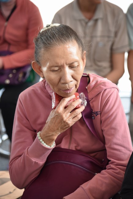 The rite praying for rebirth and giving gifts to the Blind in Tay Ninh