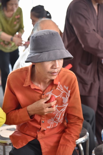 The rite praying for rebirth and giving gifts to the Blind in Tay Ninh