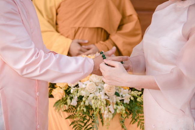 Wedding Ceremony at the pagoda