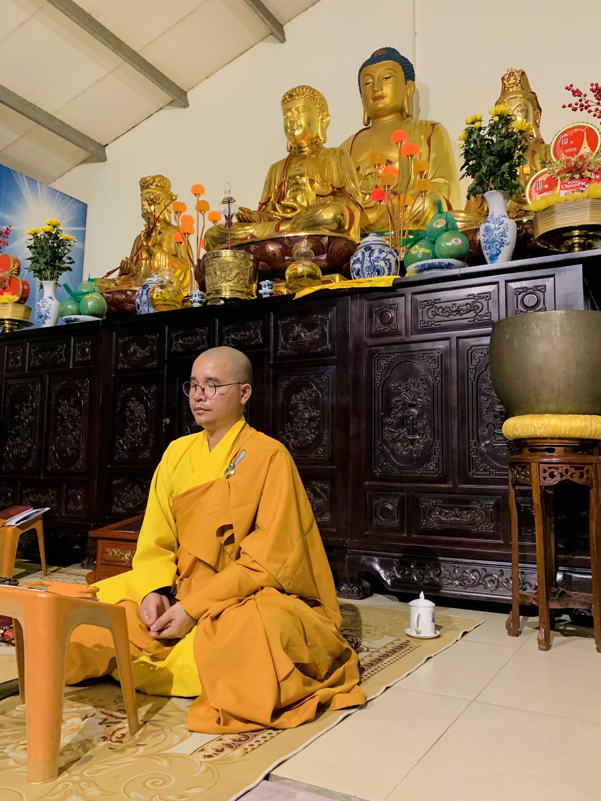 The 22nd Retreat “Learning the Practice as the Buddha Teachings” and a repentance ceremony at Dong Cao Pagoda, Thanh Hoa