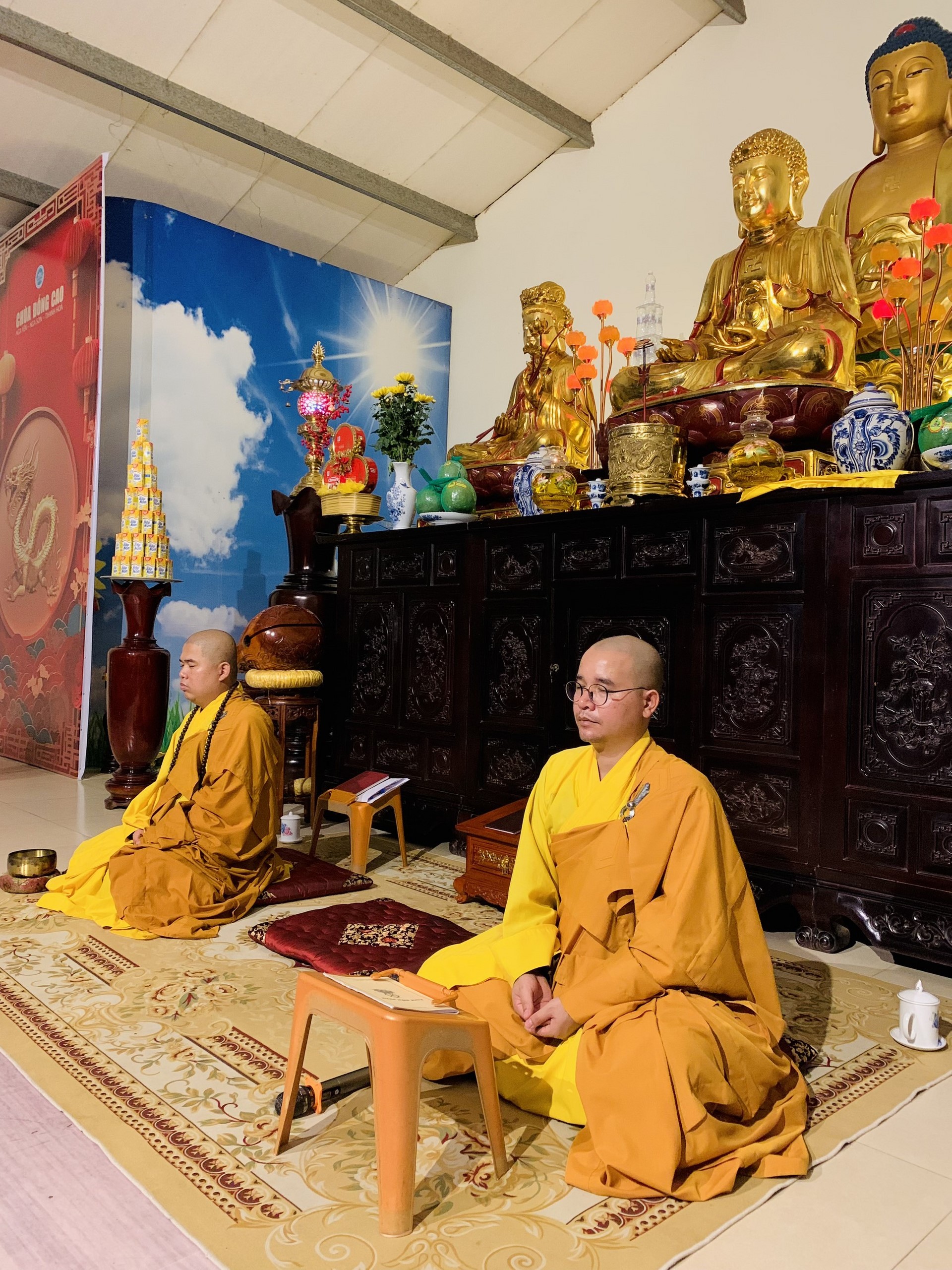 The 22nd Retreat “Learning the Practice as the Buddha Teachings” and a repentance ceremony at Dong Cao Pagoda, Thanh Hoa
