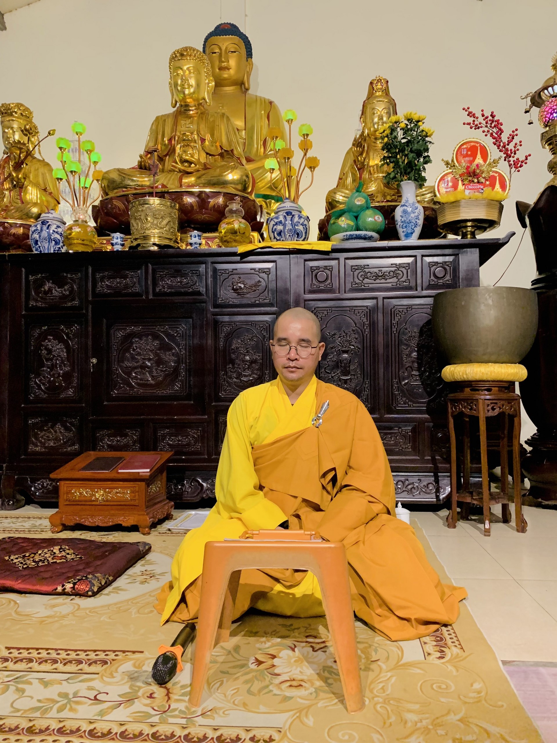 The 22nd Retreat “Learning the Practice as the Buddha Teachings” and a repentance ceremony at Dong Cao Pagoda, Thanh Hoa