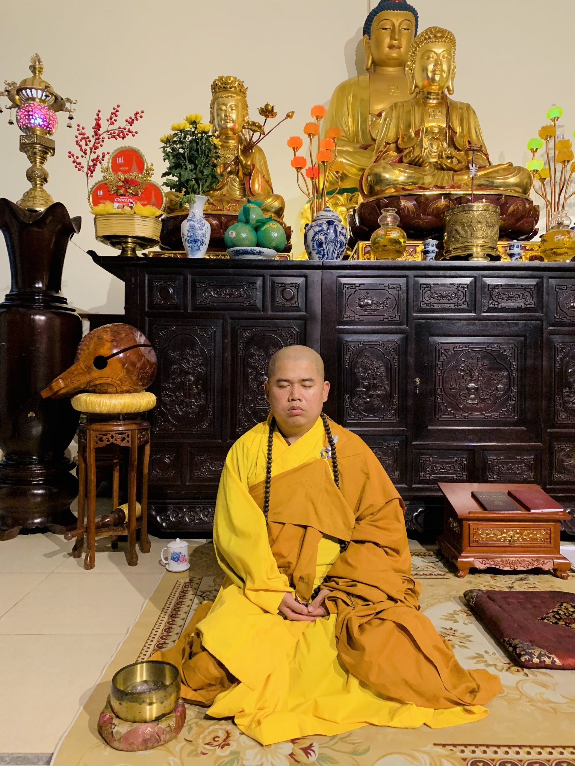 The 22nd Retreat “Learning the Practice as the Buddha Teachings” and a repentance ceremony at Dong Cao Pagoda, Thanh Hoa