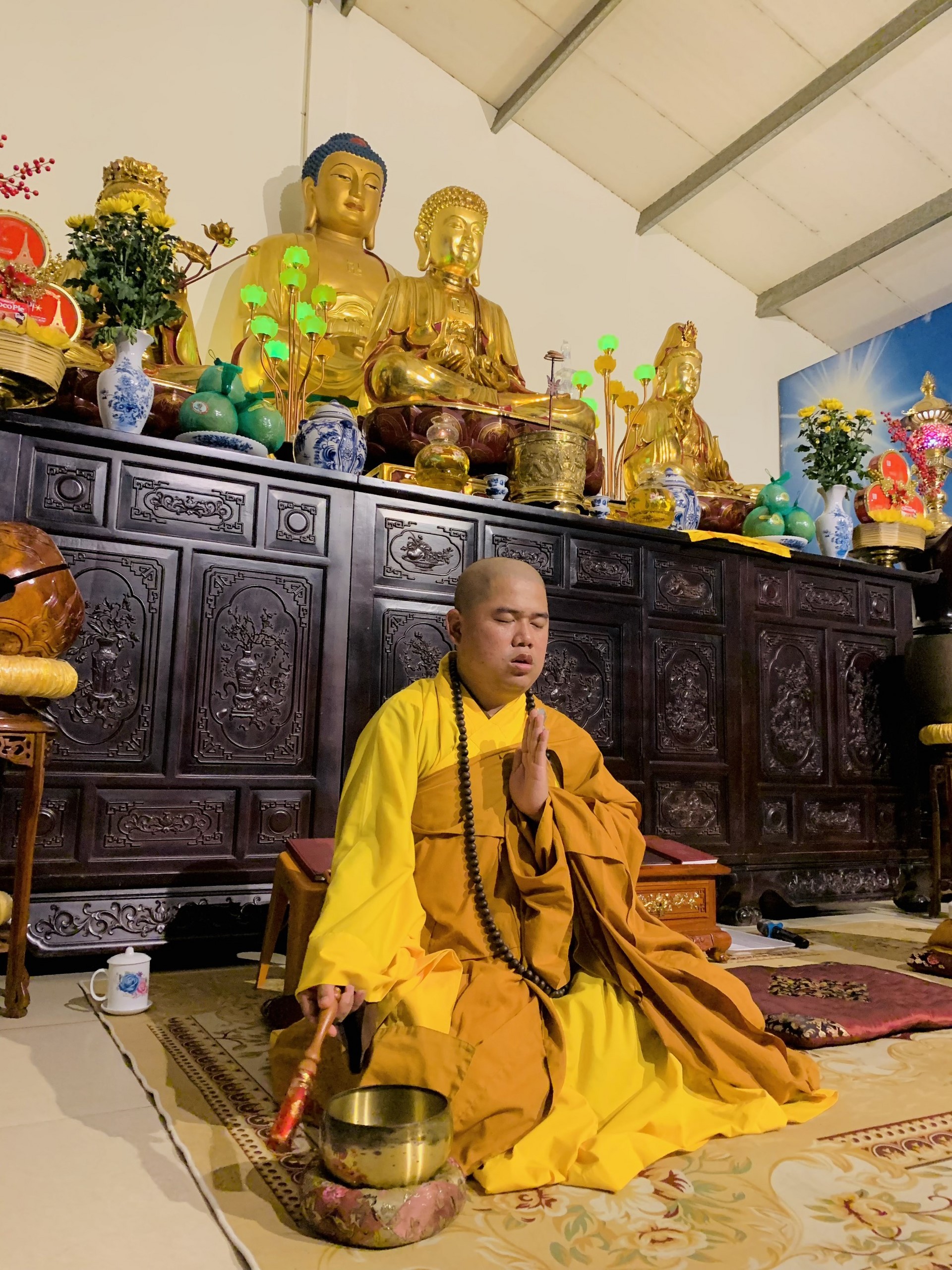The 22nd Retreat “Learning the Practice as the Buddha Teachings” and a repentance ceremony at Dong Cao Pagoda, Thanh Hoa