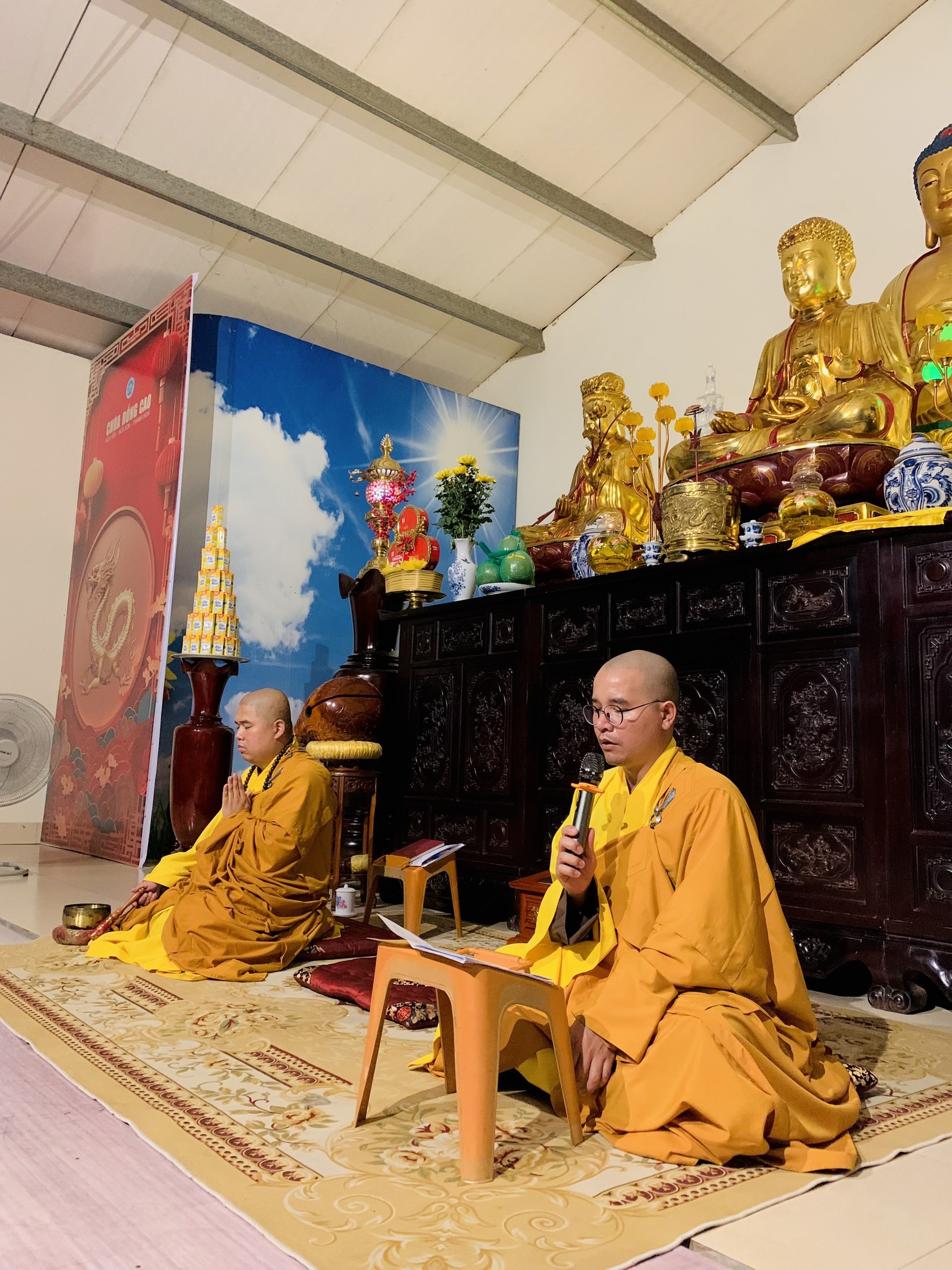 The 22nd Retreat “Learning the Practice as the Buddha Teachings” and a repentance ceremony at Dong Cao Pagoda, Thanh Hoa