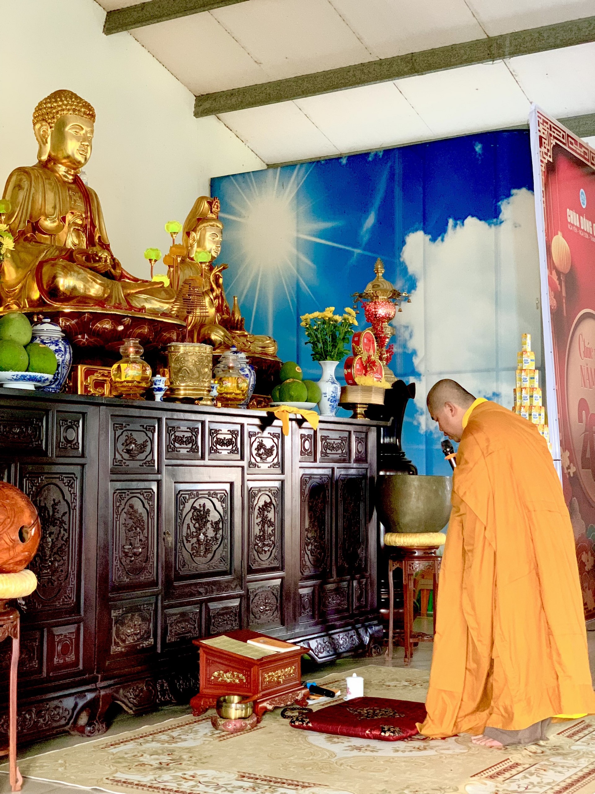 The 22nd Retreat “Learning the Practice as the Buddha Teachings” and a repentance ceremony at Dong Cao Pagoda, Thanh Hoa